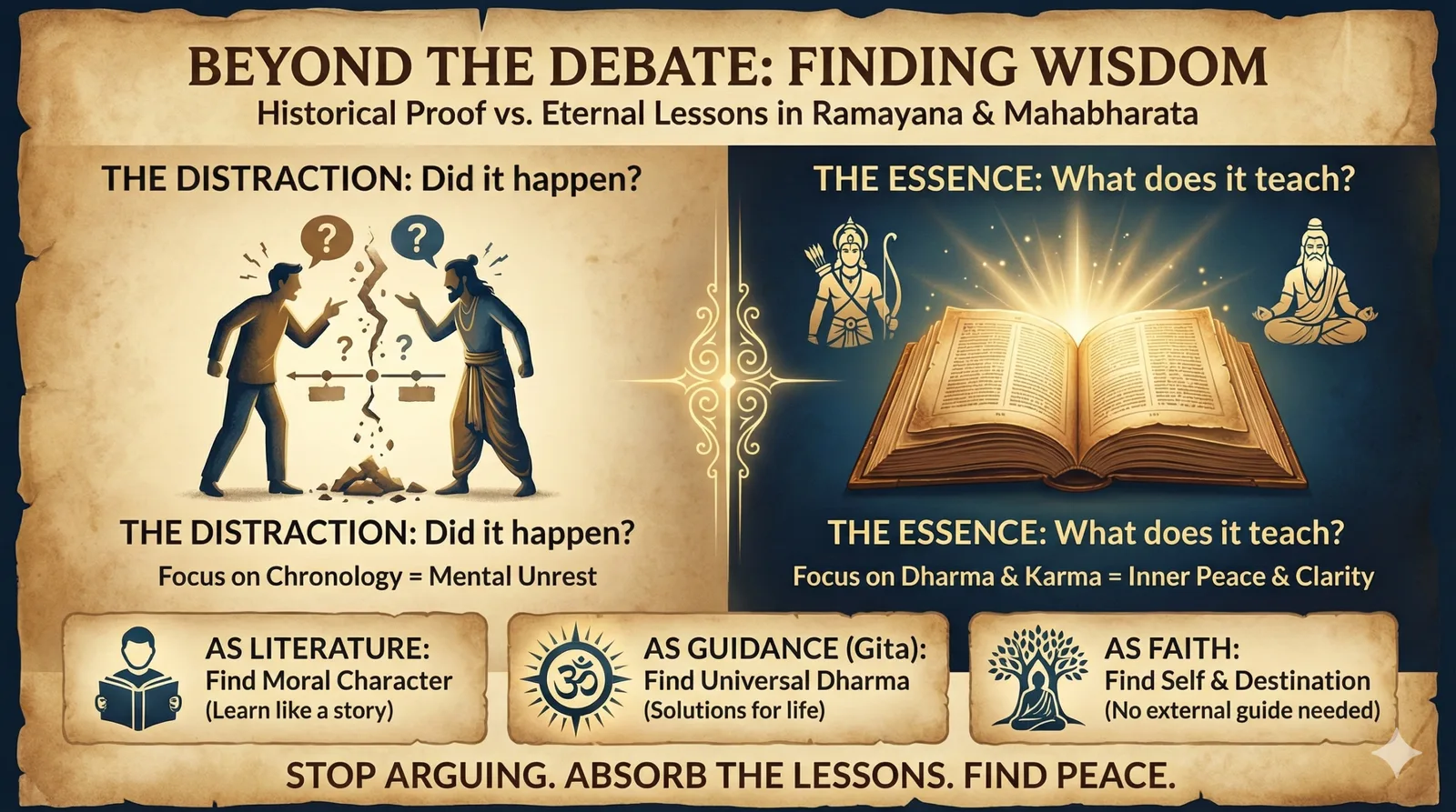 Beyond the Debate: Finding Wisdom in the Itihasa