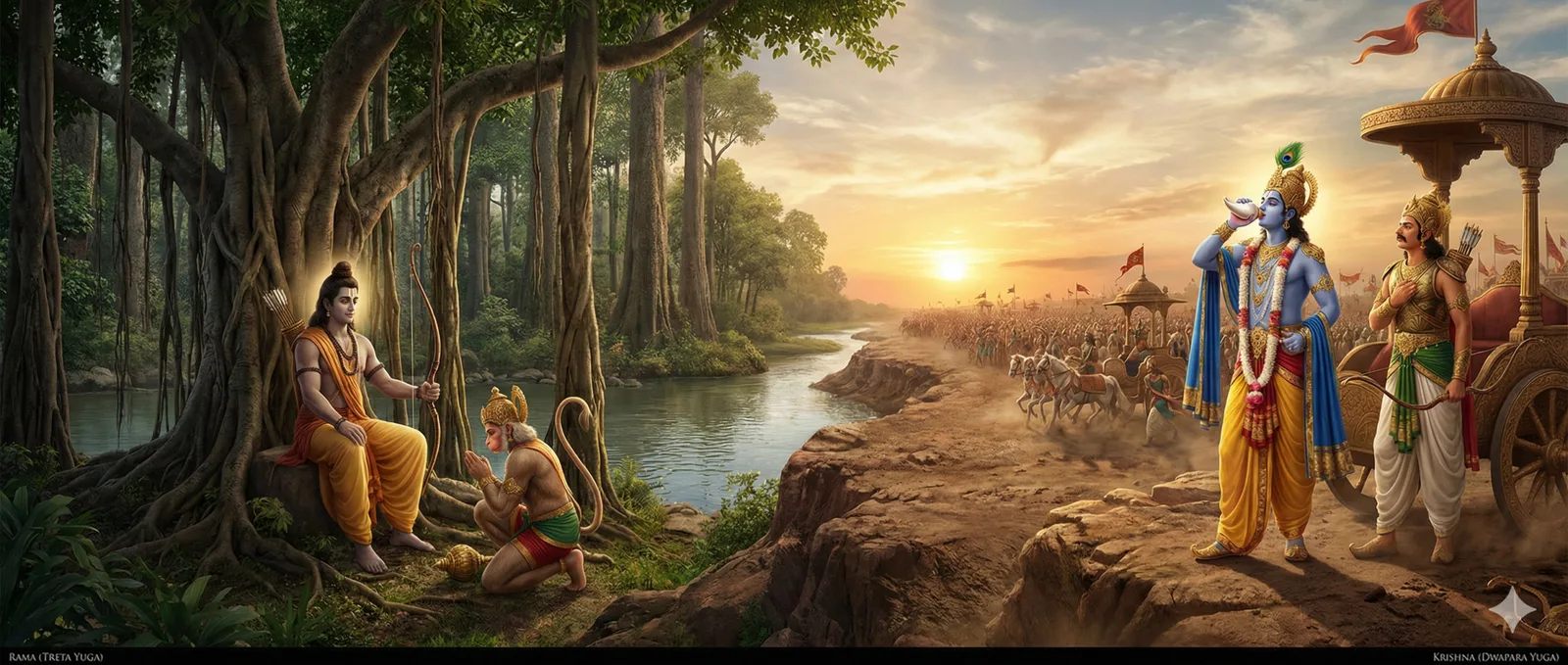 Comparative Analysis of Lord Rama and Lord Krishna